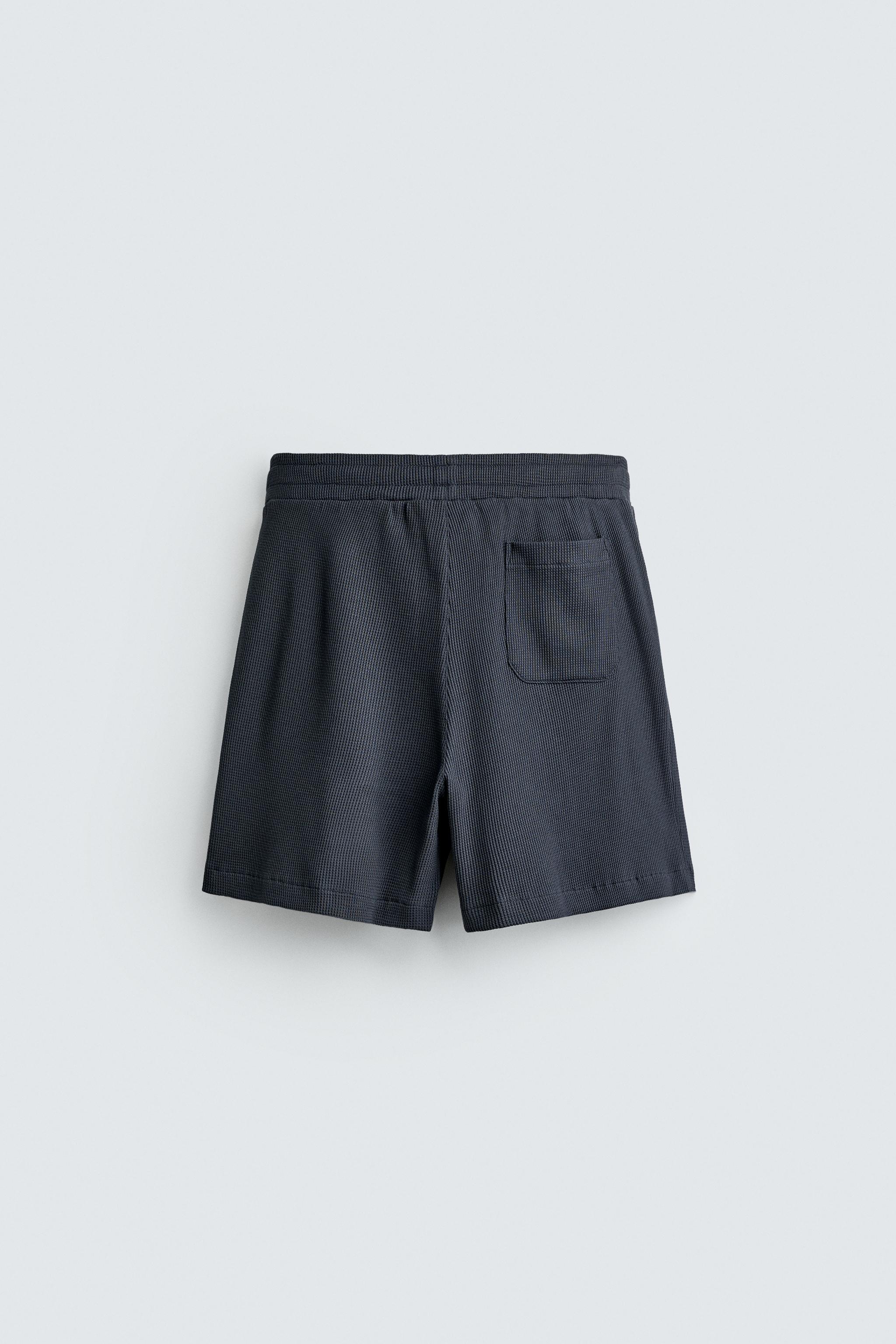 WAFFLE TEXTURE JOGGER SHORTS